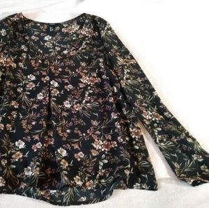 Flower print top